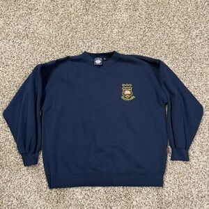Vintage Oxford University Crewneck Sweatshirt Navy Embroidered Campus Store Sz M